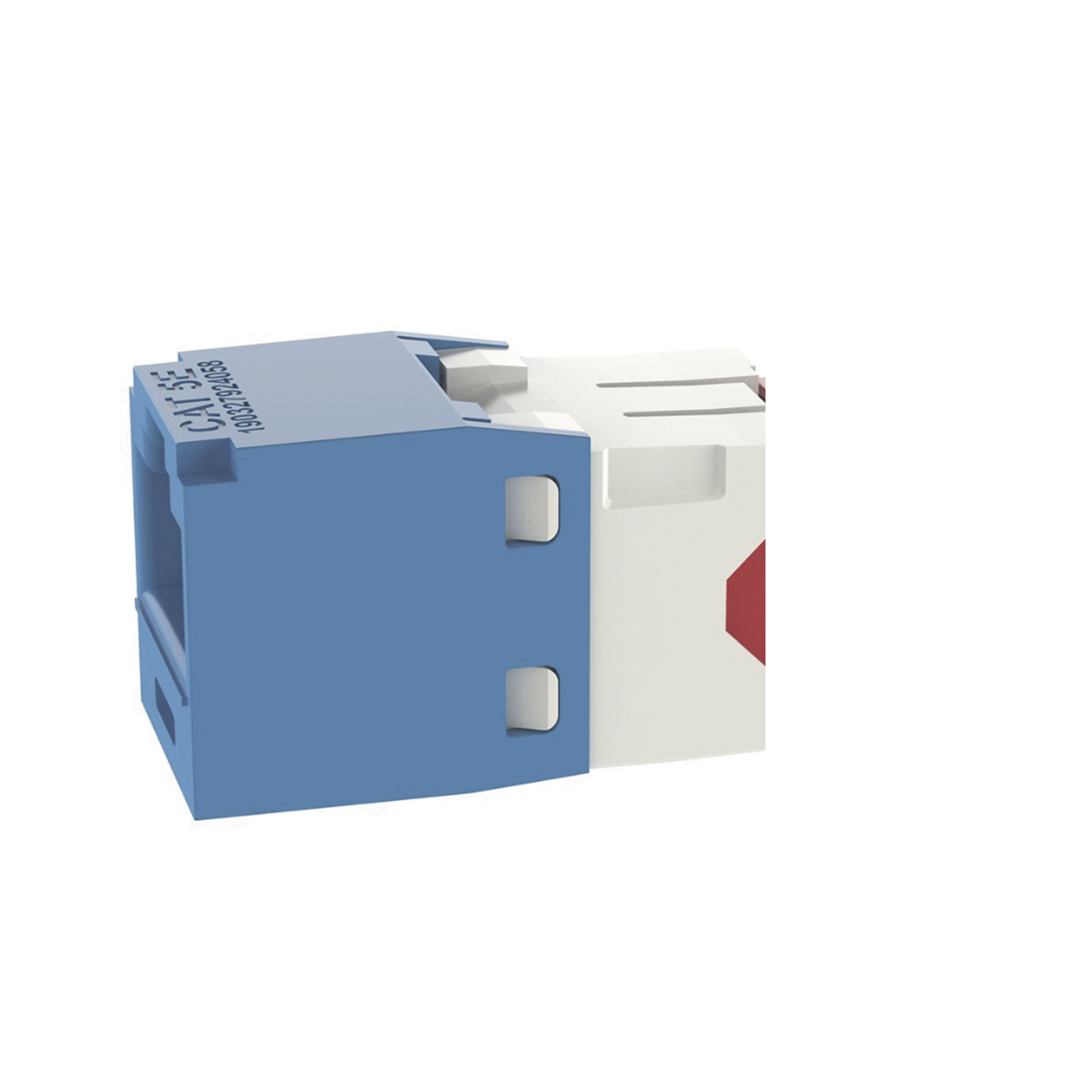 Conector Jack RJ45 Estilo TG, Mini-Com, Categoría 5e, de 8 posiciones y 8 cables, Color Azul Conector Jack RJ45 Estilo TG, Mini-Com, Categoría 5e, de 8 posiciones y 8 cables, Color Azul